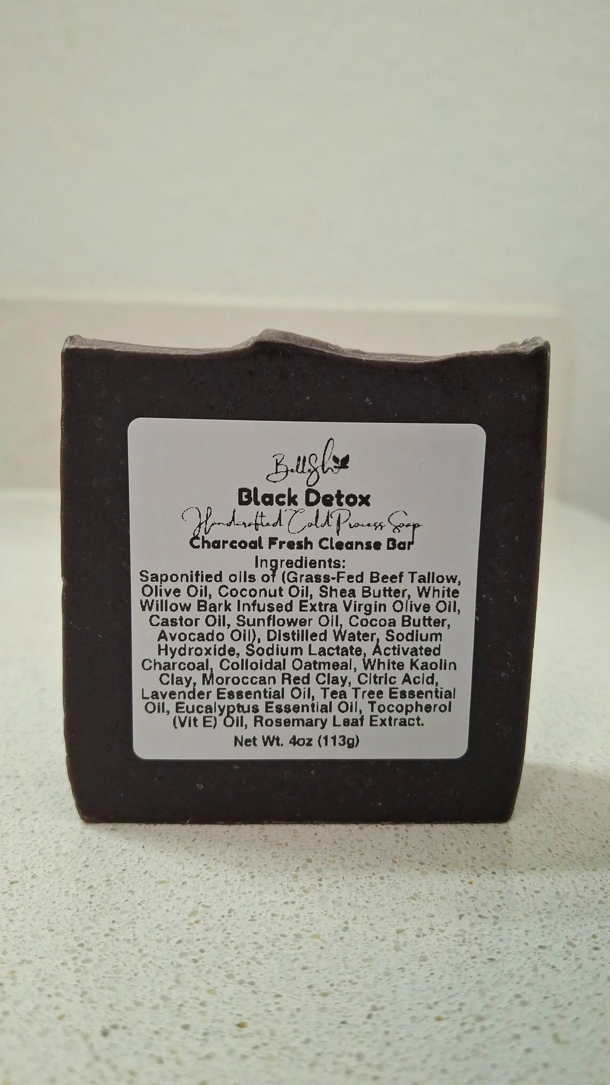 Black Detox (Charcoal Fresh Cleanse Bar) handcrafted activated charcoal cold process soap