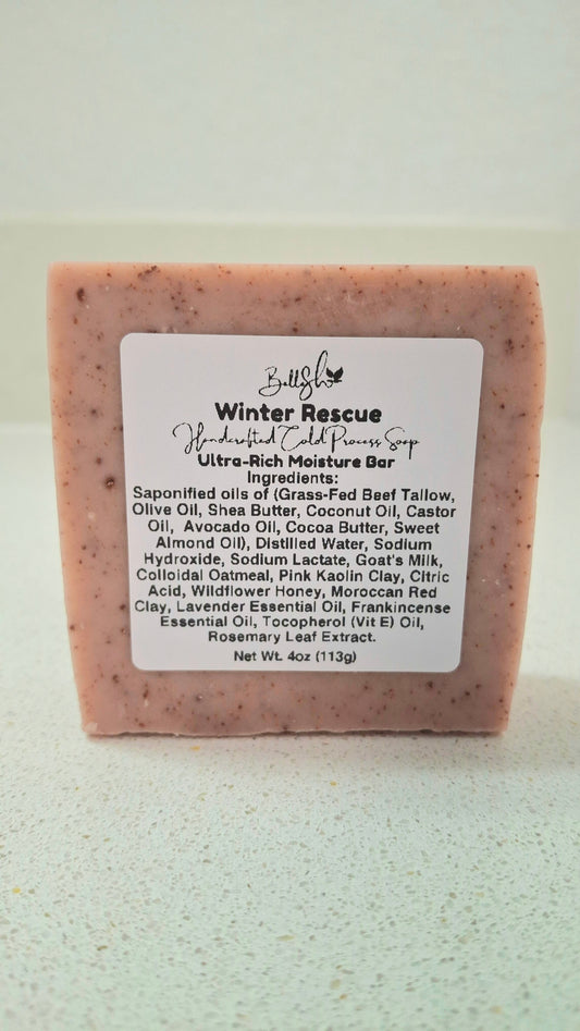 Winter Rescue (Ultra-Rich Moisture Bar) handcrafted moisturizing cold process soap