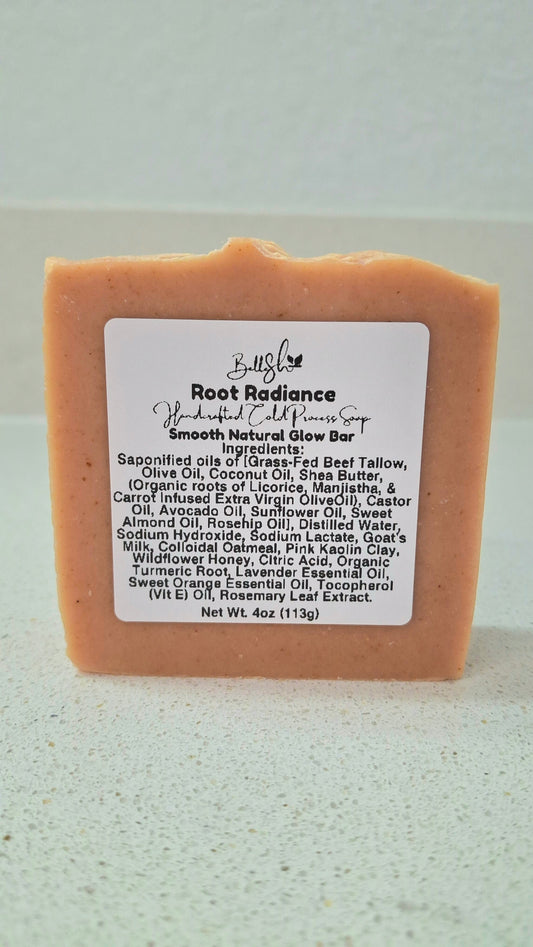 Root Radiance (Smooth Natural Glow Bar) handcrafted cold process soap 