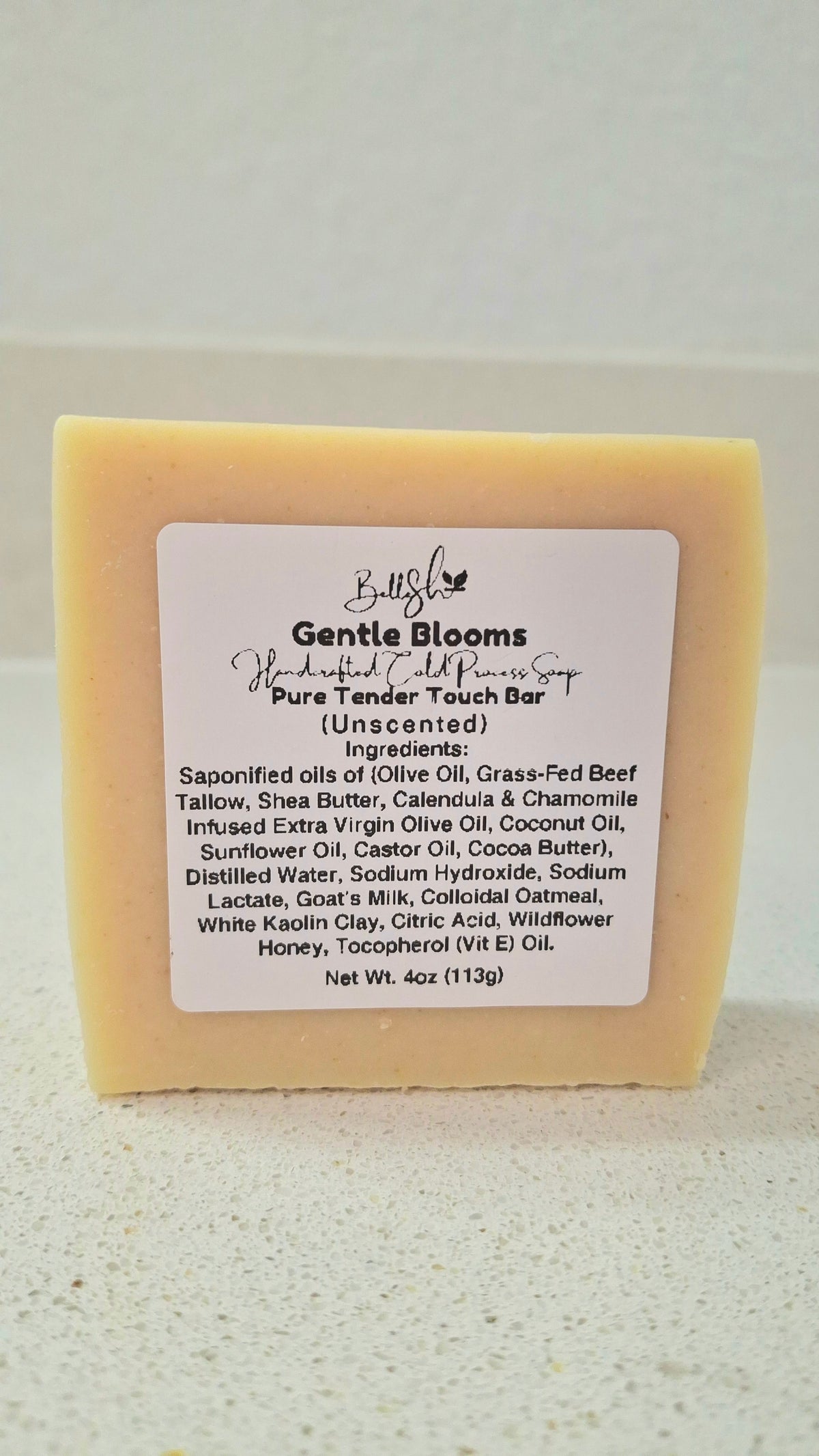 Gentle Blooms (Pure Tender Touch Bar) handcrafted old process soap 