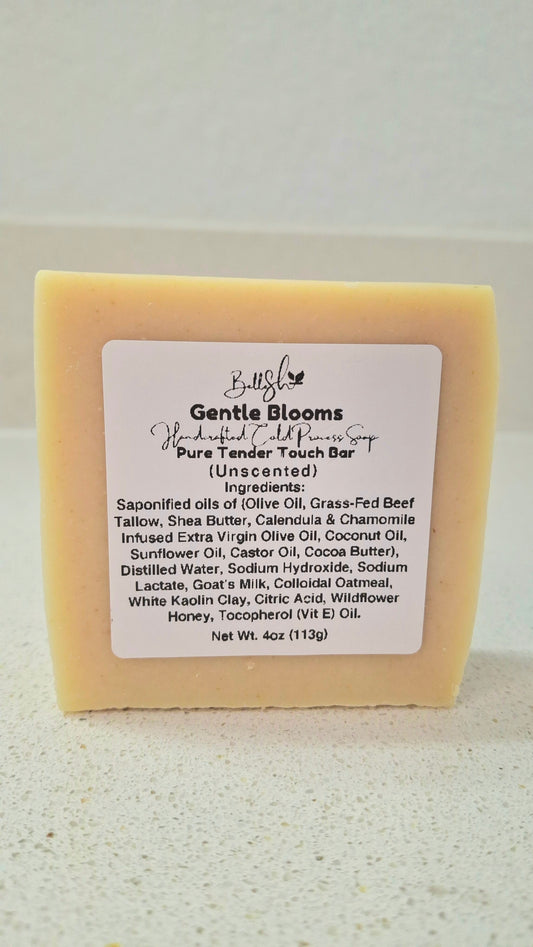 Gentle Blooms (Pure Tender Touch Bar) handcrafted old process soap 